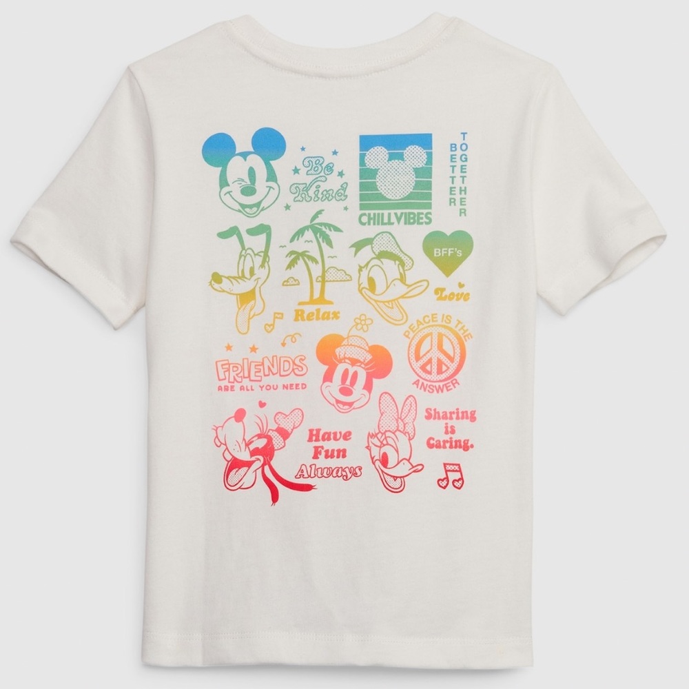 Baby Gap Mickey Mouse Minnie Friends Stick Together T-shirt 4T 5T Organic NWT!!